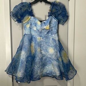 SHEIN Selkie “the silk gauze Starry Night” inspired dress